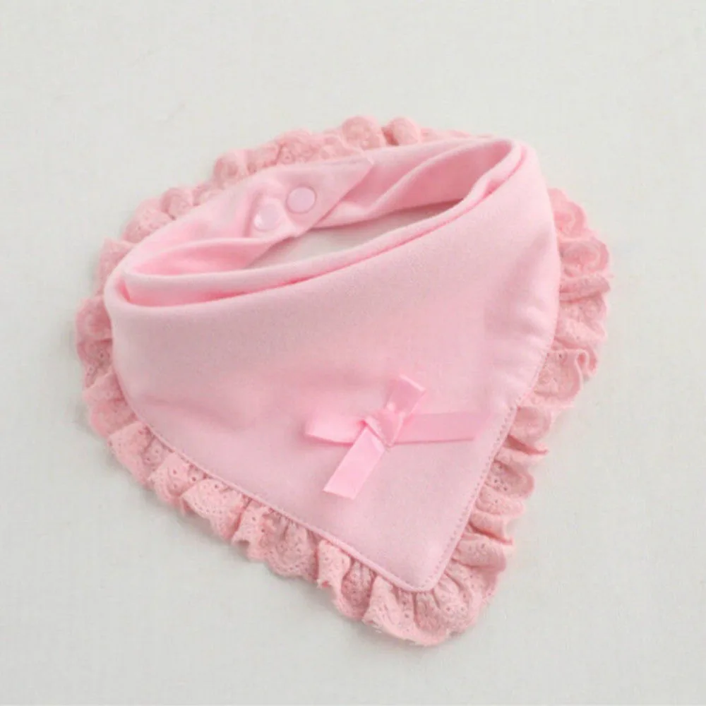 

Baby Bibs Burp 100% Cotton Lace Bow Princess Feeding Bib Baby Girls Lovely Cute Bib Boy Girl Infant Saliva Towels