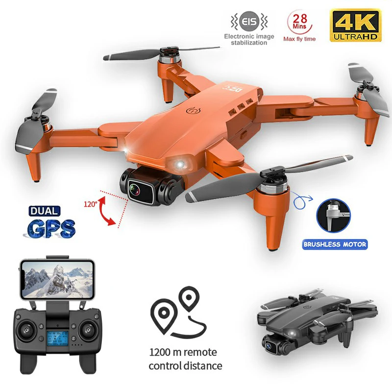 

Квадрокоптер L900PRO складной с GPS и двойной HD-камерой, 1200 м