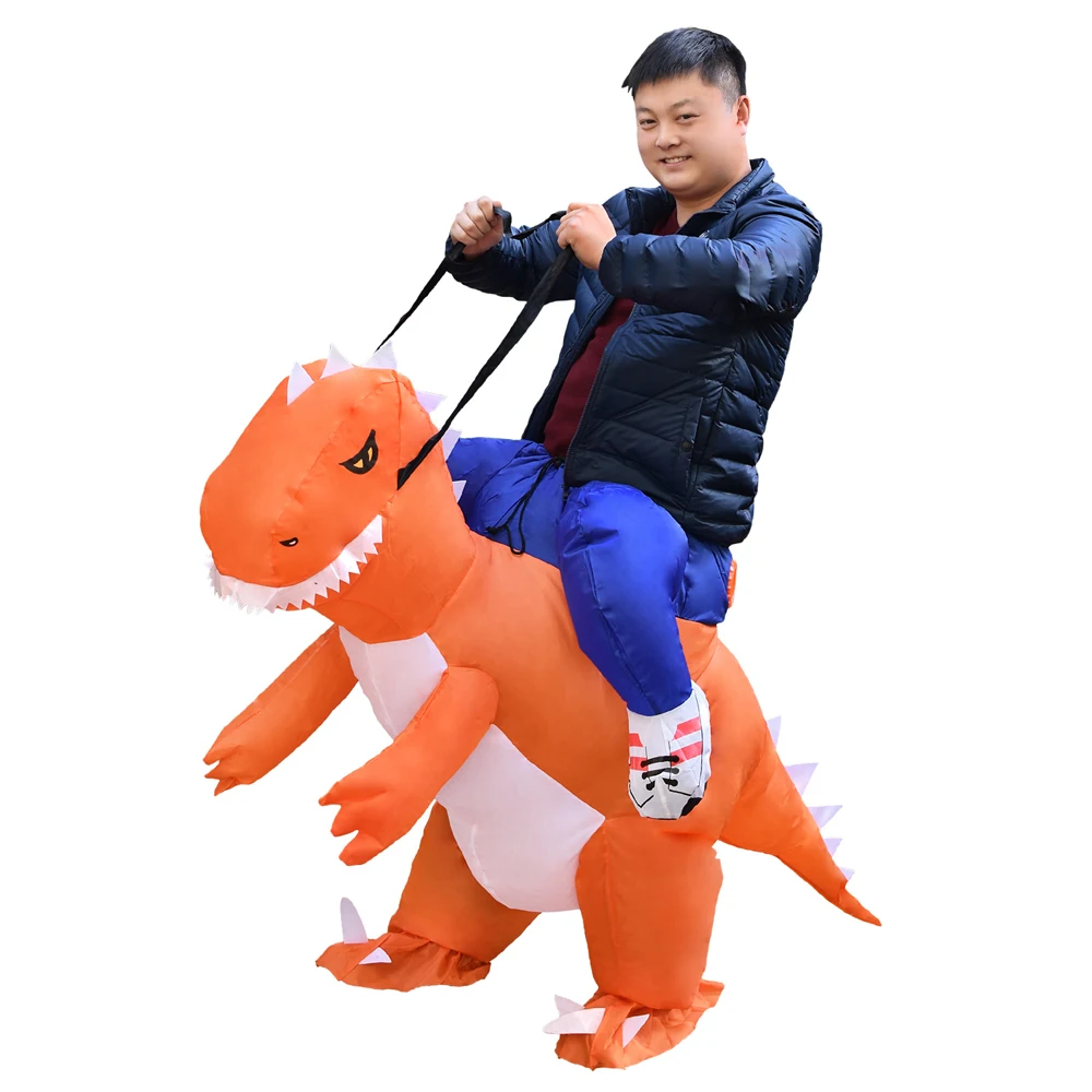 JYZCOS TRex Purim платье Хэллоуин динозавр надувные костюмы дракон взрослый езда