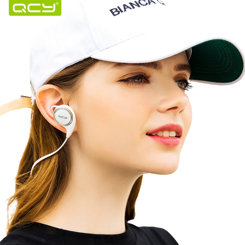 QCY QY8 Bluetooth наушники Беспроводная гарнитура стерео звук спортивные наушники с микрофоном и портативный чехол для хранения