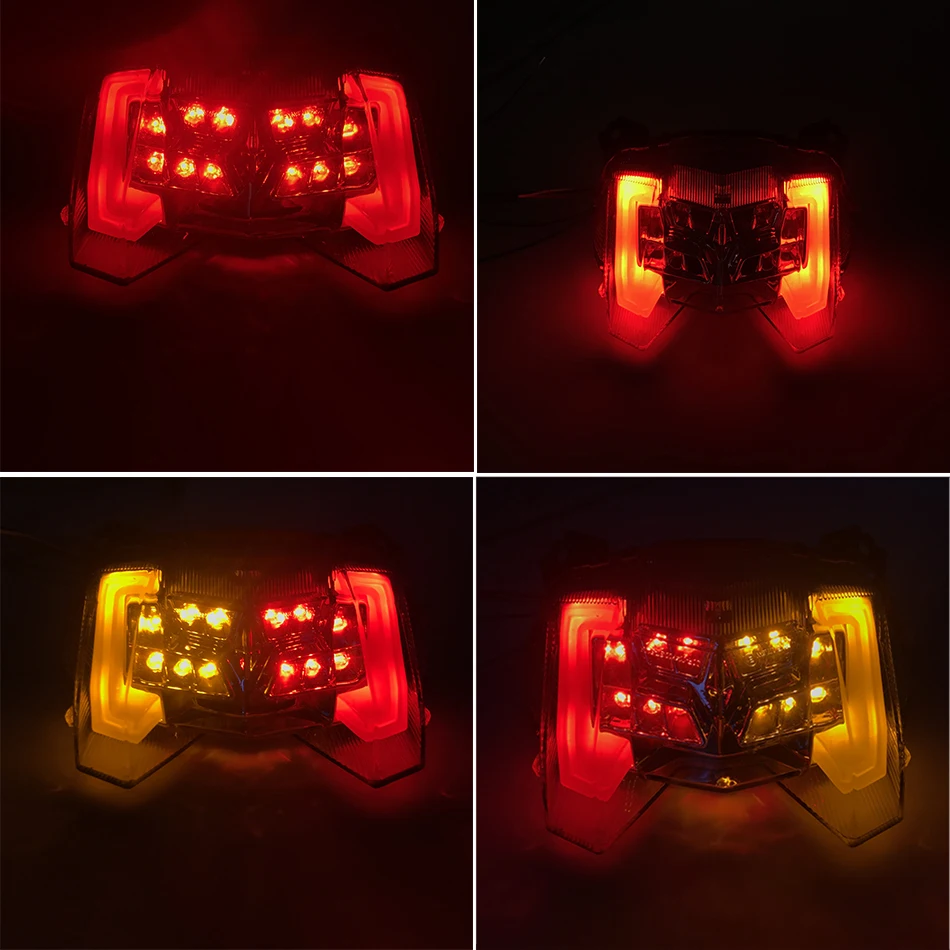 Мотоцикл светодиодный Стоп задний фонарь поворотники Индикатор Интегрированный