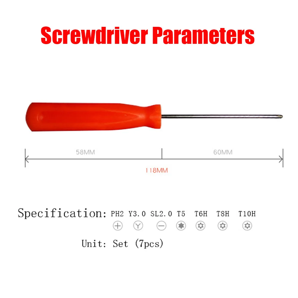 Screwdriver Set Y Type Three Wing T10H T8H Torx with Hole Phillips Kit Repair Tool For Game Consoles Watches Glasses | Инструменты
