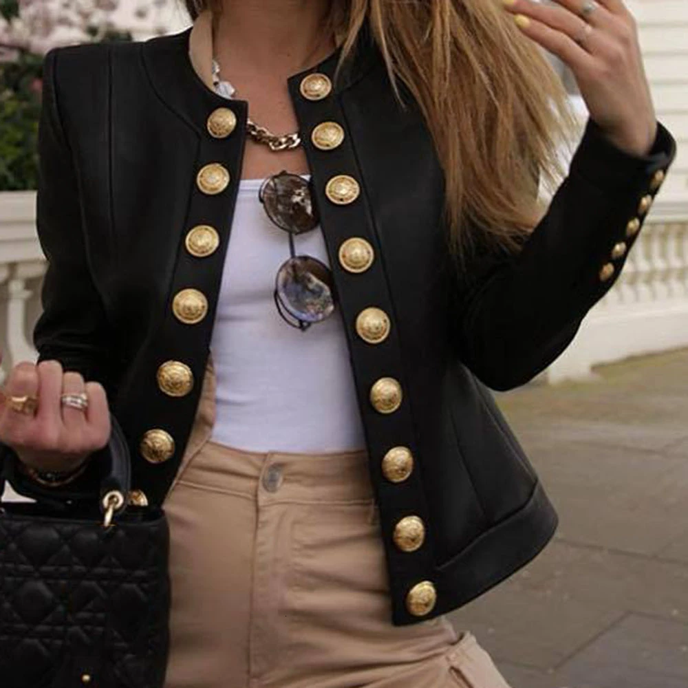 Женская зимняя Черная куртка из искусственной кожи с длинным рукавом 2019 осенняя