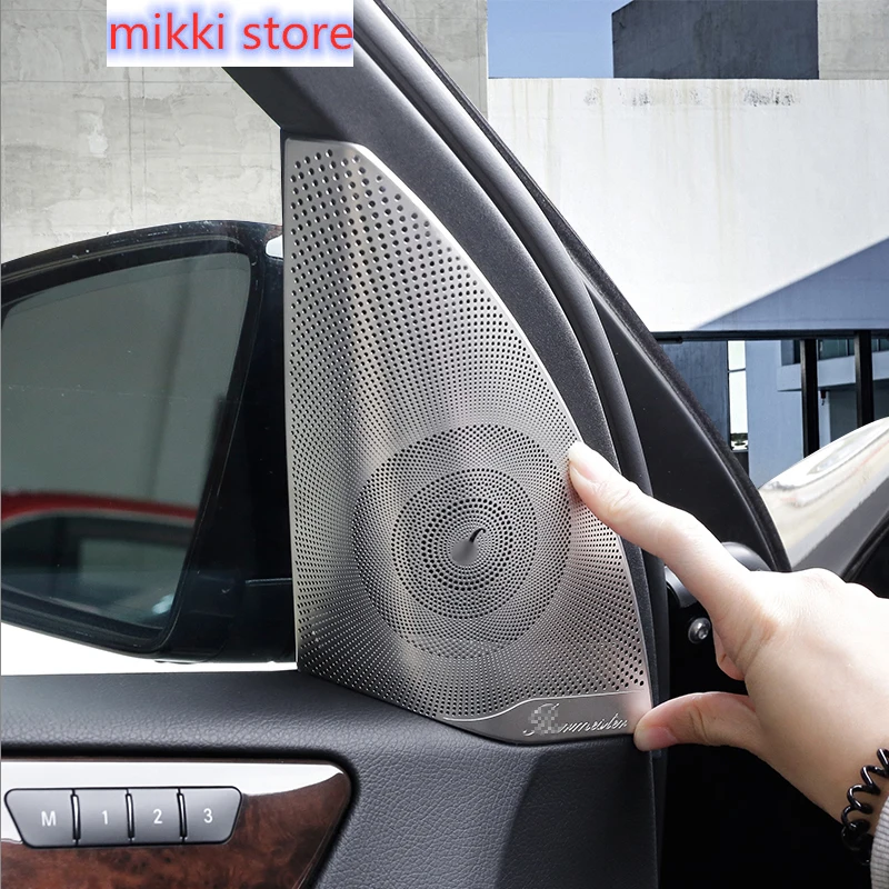 Matte Car Door Audio Speaker Cover Trim For Mercedes Benz ML GL Class GLS GLE X204 X166 W166 2pcs | Автомобили и мотоциклы