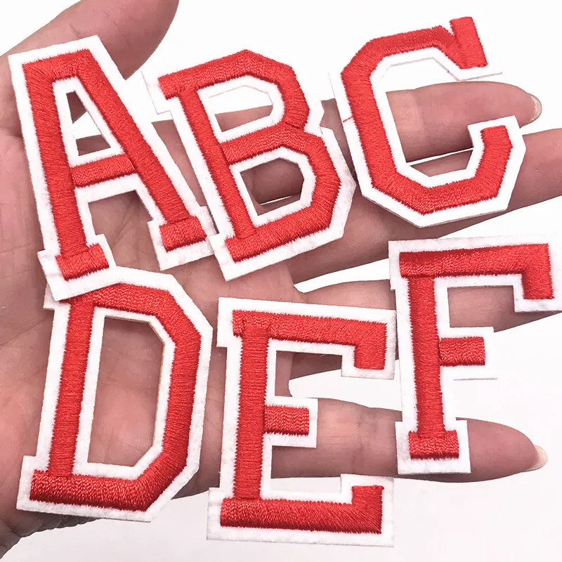 1 шт. красная алфавитная аппликация патч для утюга швейные принадлежности сделай