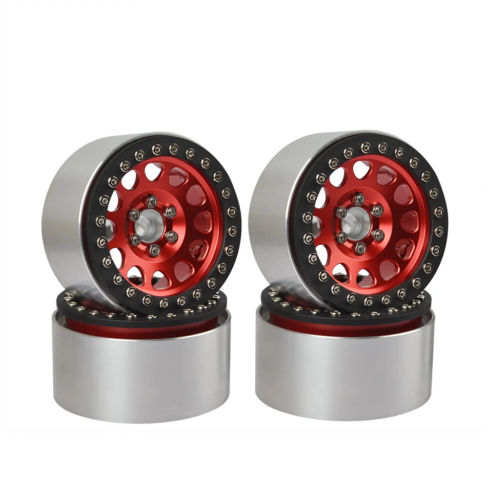 

Металлический обод колеса 2,2 дюйма, 4 шт., обод Beadlock для осевого SCX10 90046 Traxxas, для гусеничного автомобиля с рок-локатором на 1/10, для радиоуправля...