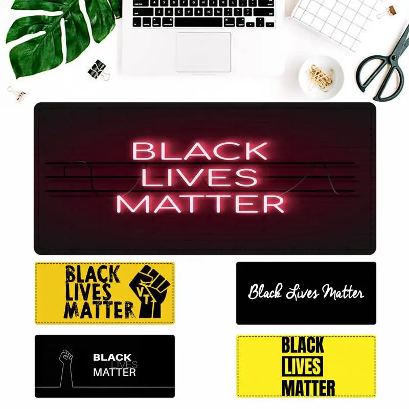 

Factory Direct Black Lives Matter Gaming Mouse Pad Gamer Keyboard Maus Pad Desk Mouse Mat Game Accessories For Overwatch