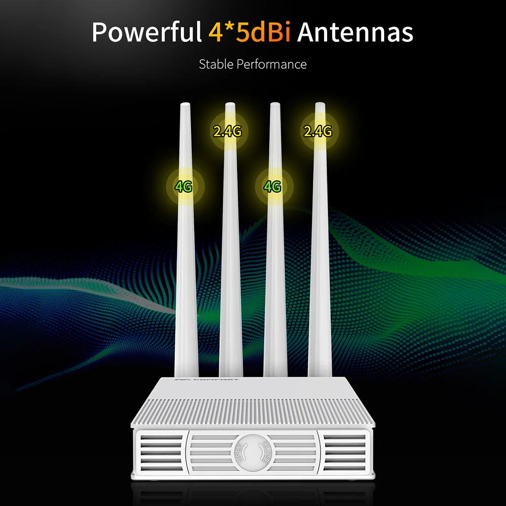Wi-Fi роутер COMFAST E3 4G LTE 2 4 ГГц антенны SIM-карта WAN LAN удлинитель беспроводной сети с