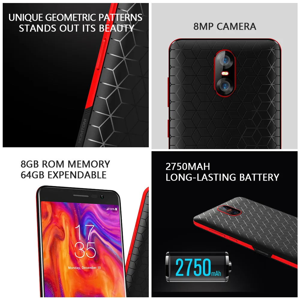 Оригинальный смартфон S12 3G WCDMA Android 6 0 полный экран 1 ГБ ОЗУ 8 Гб ПЗУ MTK6580 четыре ядра