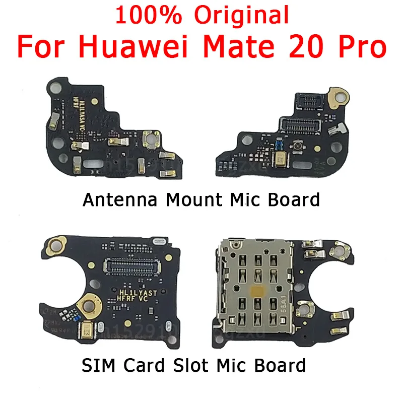 Оригинальная плата с держателем для sim карты Huawei Mate 20 Pro модулем микрофона антенна