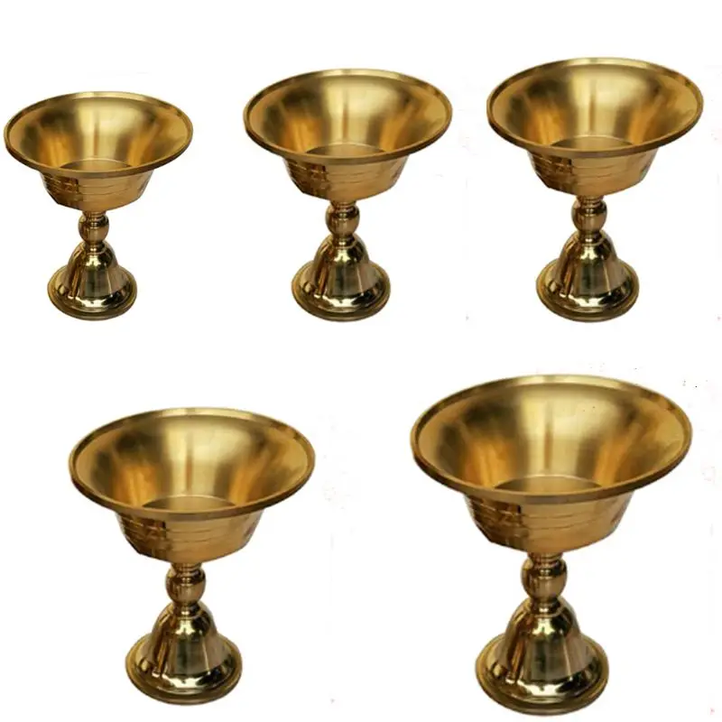 Ретро Медный подсвечник канделябры Романтический Вечеринка Красивый Декор