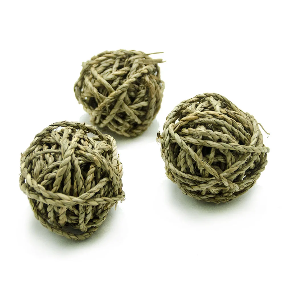 Помпон для домашних животных шарик воды трава помпон кролик игрушка ног попугай