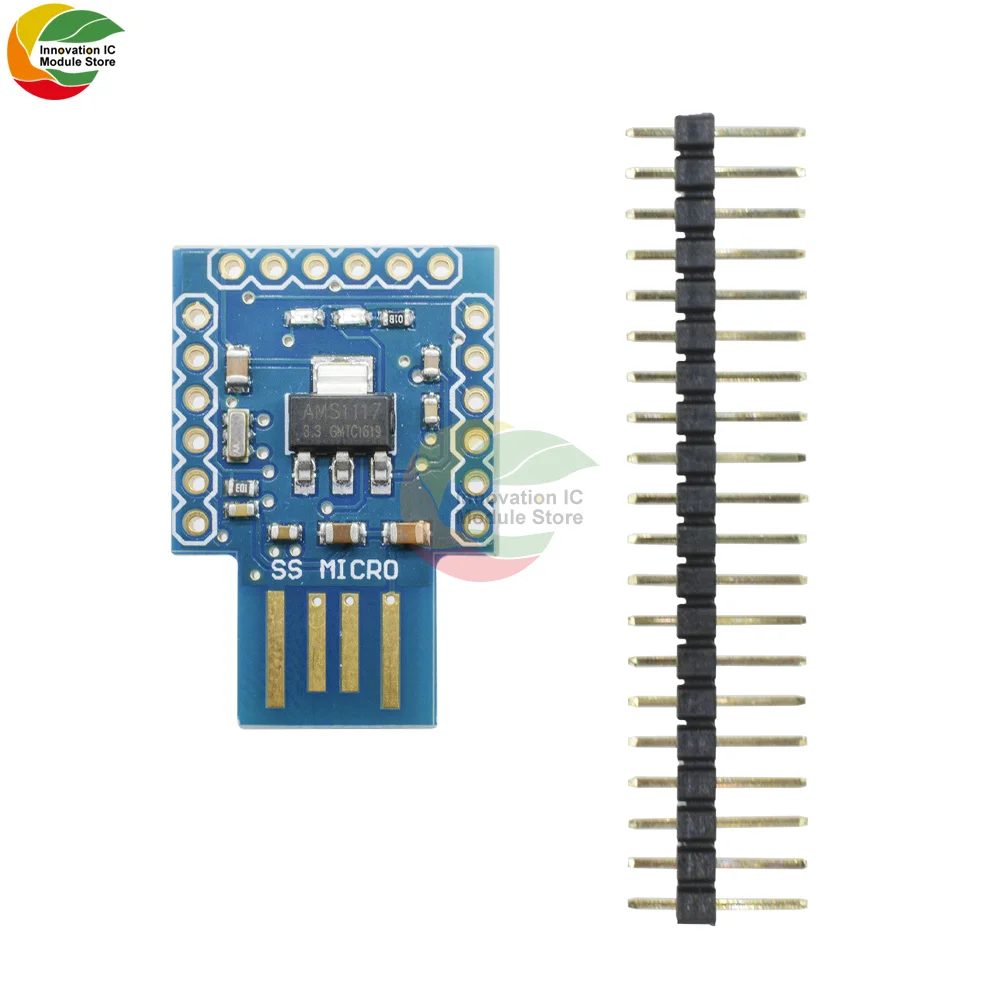 ATMega32U4 BS Micro Pro Micro Leonardo BadUSB SS MICRO Board for Arduino 16Mhz 3.3V 5V IO UART I2C SPI PWM Interface Board