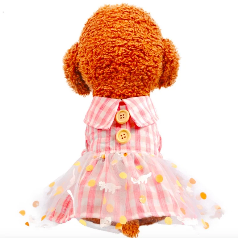 Кружевная юбка для маленьких принцесс милая летняя одежда собак и кошек милых