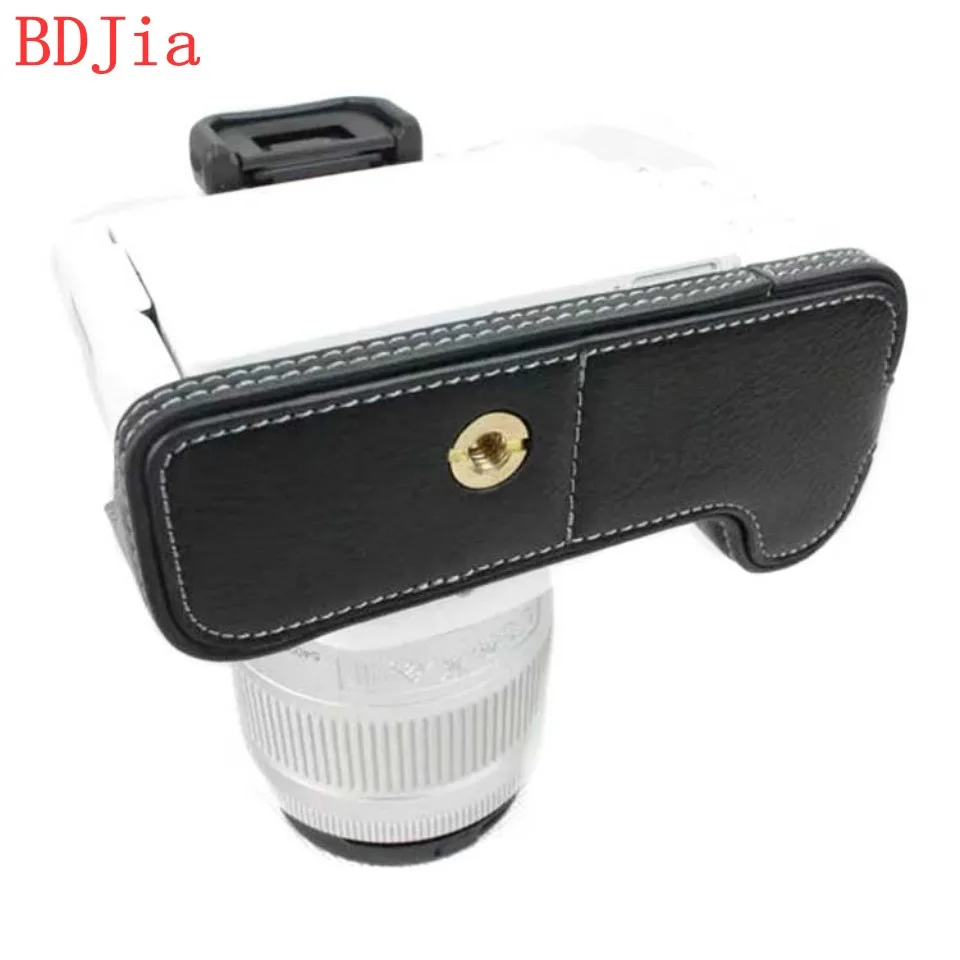 Корпус для половины камеры из натуральной яловой кожи Canon 250D 200D (любой объектив) с