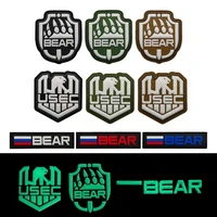 russian escape from tarkov 3d pvc luminous patches surrounding camp tactical bear usec team badges patches for clothes