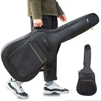 4041 inch oxford guitar gig bag double shoulder straps padded cotton soft case waterproof guitar backpack black