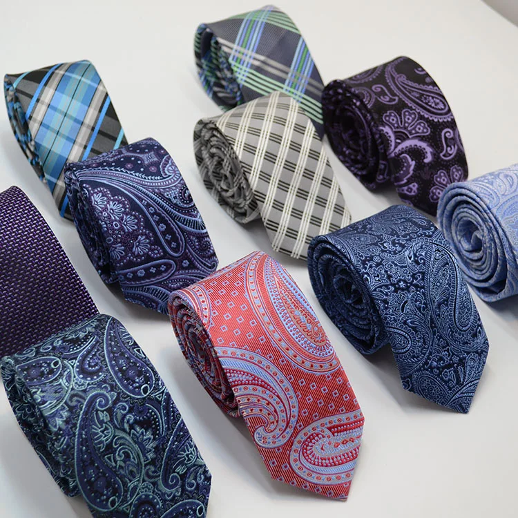 

Silk Ties Men Plaid Striped Neck Ties for Men Classic Wear Business Wedding Party Gravatas Men Suit Accessories