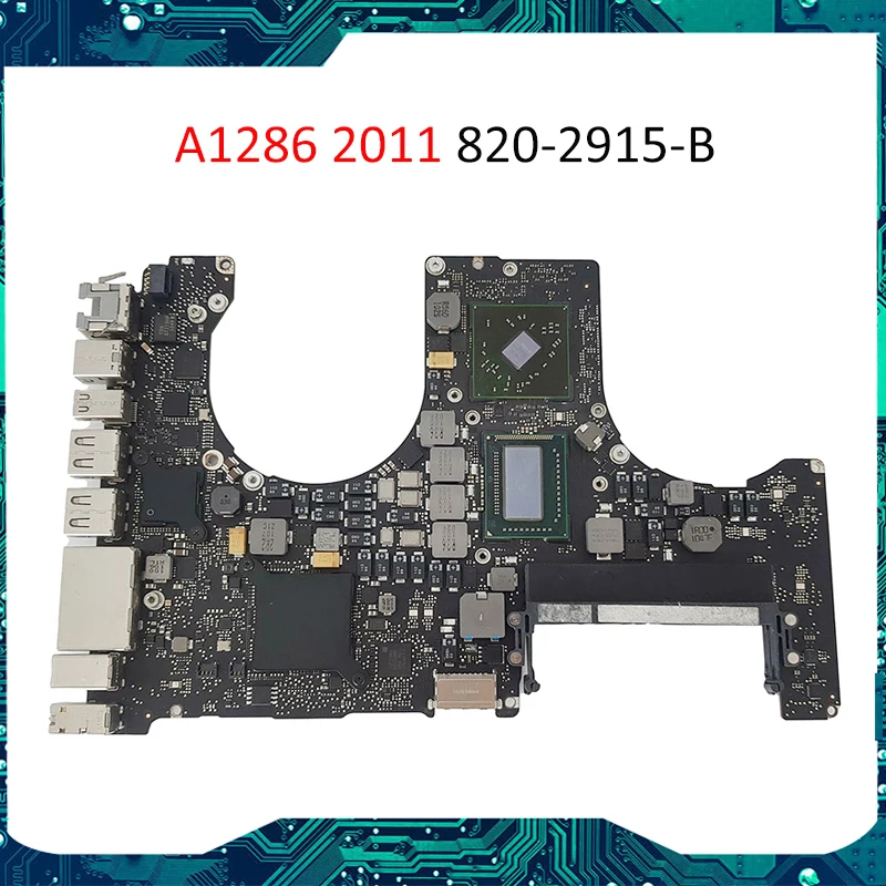 661-5853 для Macbook PRO A1286 15 &quotMC723LL 2 3G 1GB Unibody материнская плата системная 820-2915-B 95% новая