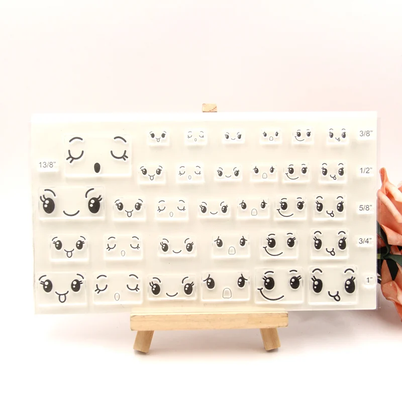 

KLJUYP Face Transparent clear stamp for DIY Scrapbooking/Card Making/Kids Christmas Fun Decoration Supplies