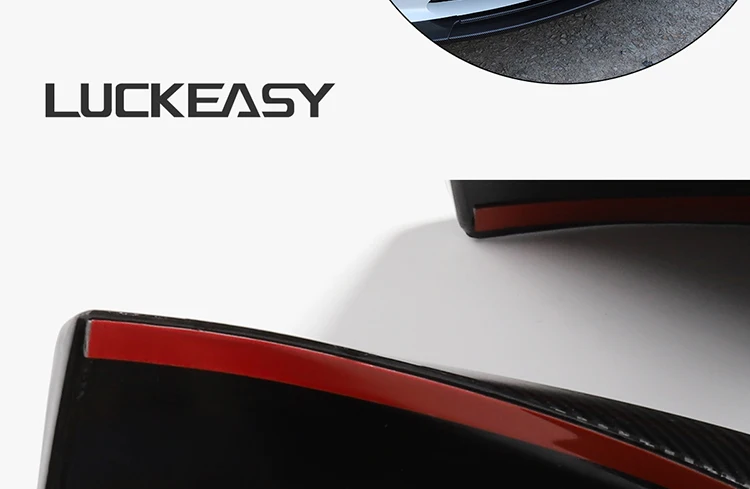 LUCKEASY защита переднего шасси автомобиля для Tesla модель 3- украшение шасси автомобиля 3 шт. набор белый/черный