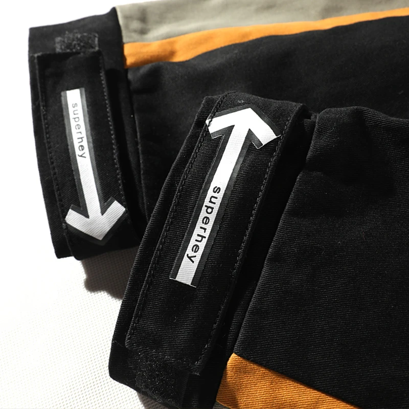 

Men Teens Color Block Cargo Harem Joggers Track Pants Hip Hop Casual Baggy Sweatpants Streetwear Fashion Hipster Pants Trousers