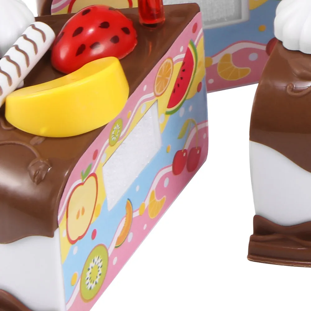 37 шт набор кухонных игрушек тортиков DIY ролевые игры фрукты разделочная доска на