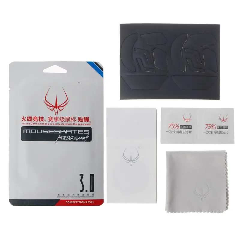 

2 2 Sets/Pack Original Hotline Games Competition Level Mouse Feet Mouse Skates Gildes for Logitech G903 Gaming Mouse 1.0mm