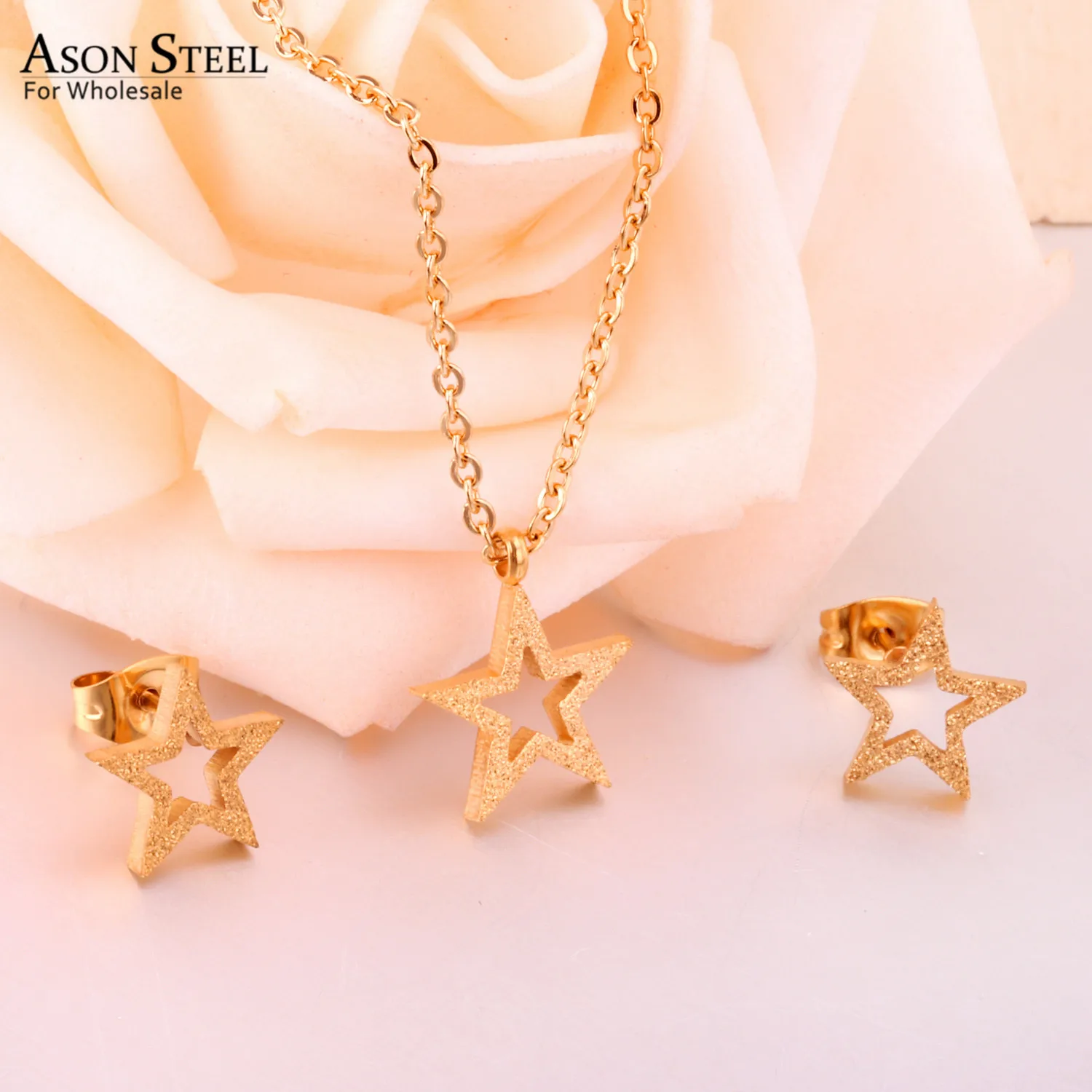 Комплект из колье и серёг нержавеющей стали|Ювелирные наборы| |