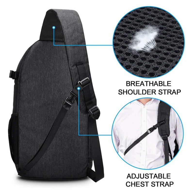 Caden Camera Bag Sling Backpack Case Waterproof With Modular Inserts Tripod Holder For Dslr/Slr And Mirrorless Cameras F | Электроника
