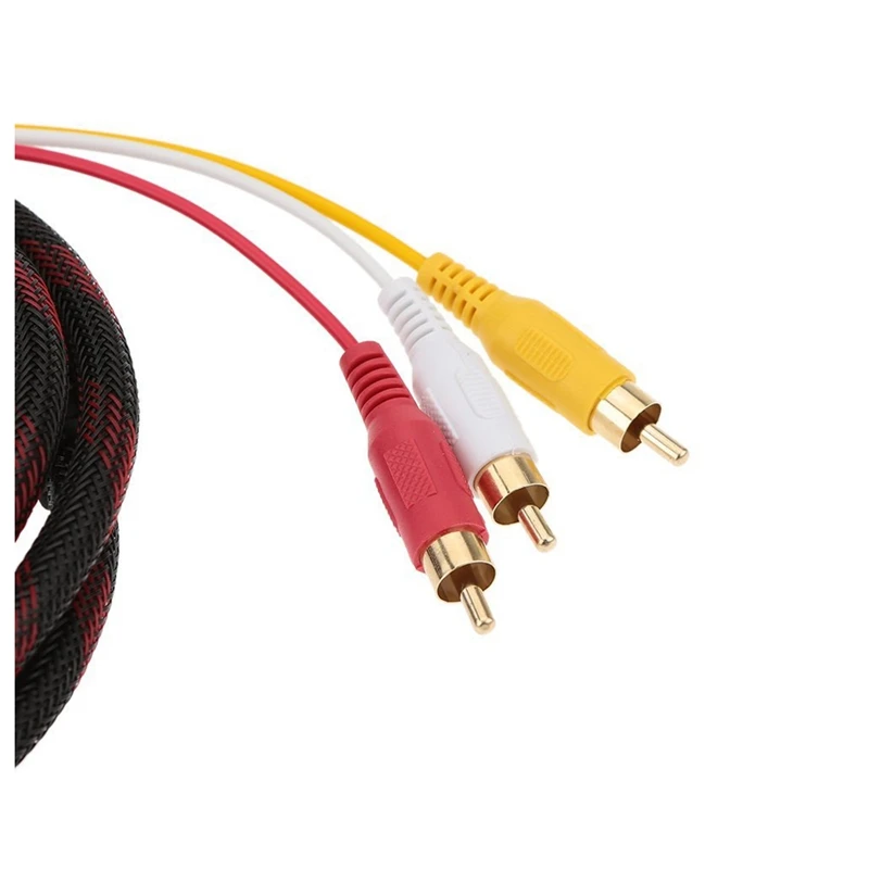 1 5 м/5 футов Позолоченный 1080P HDMI штекер на 3-RCA компонентный видео и о HD конвертер