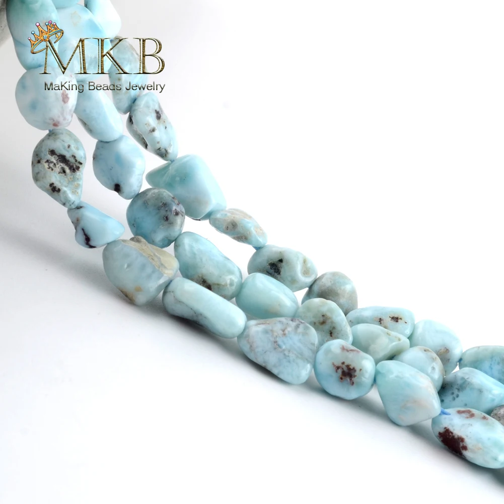 8-10 мм нестандартные бусины из натурального лиримарного камня синего Агата для