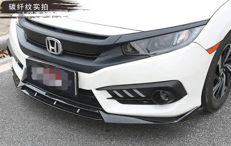 Для Honda Civic Body kit спойлер 2015-2018 для 4C ABS задний передний бампер диффузор защитные