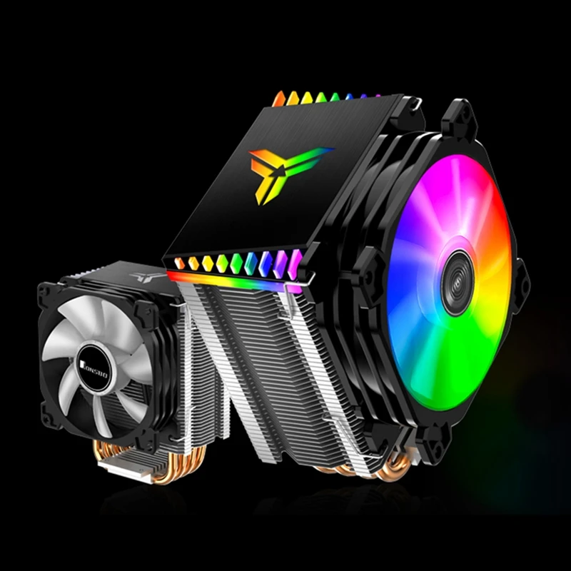 Jonsbo Cpu кулер 92X92mm Argb мини вентилятор 4 тепловые трубы радиатор для Lga775 1150 1151 1155 Am2 +