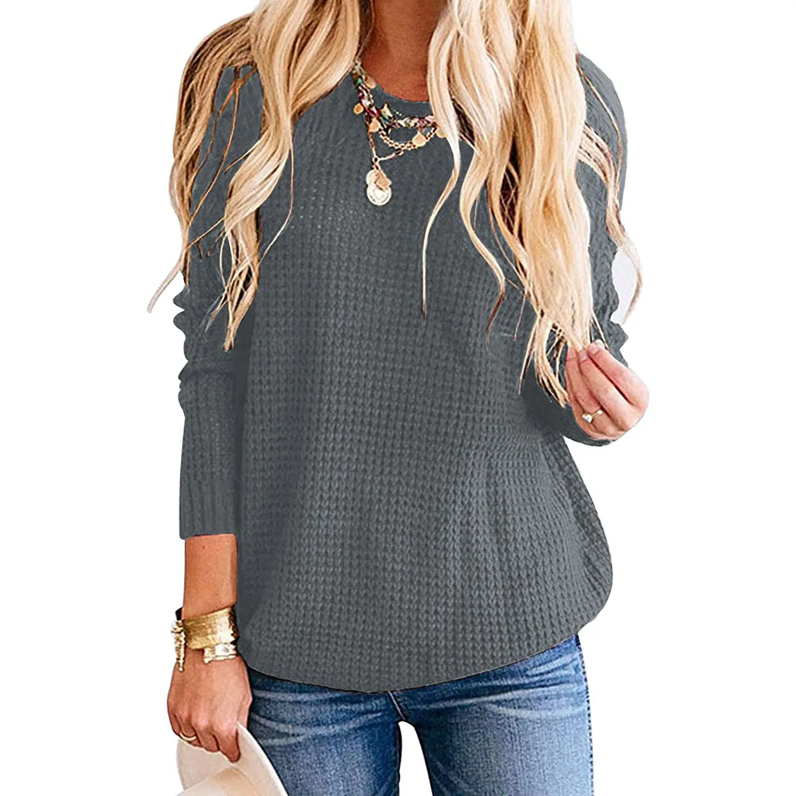 

Black Vintage Women's Sweaters Long Sleeve Knit Casual Loose Oversized Pullover Knitted Sweater Jumper Chic Tops Pull Femme