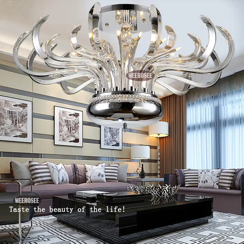 Новая женская Современная Цветочная Хрустальная Подвесная лампа с лампочками G4