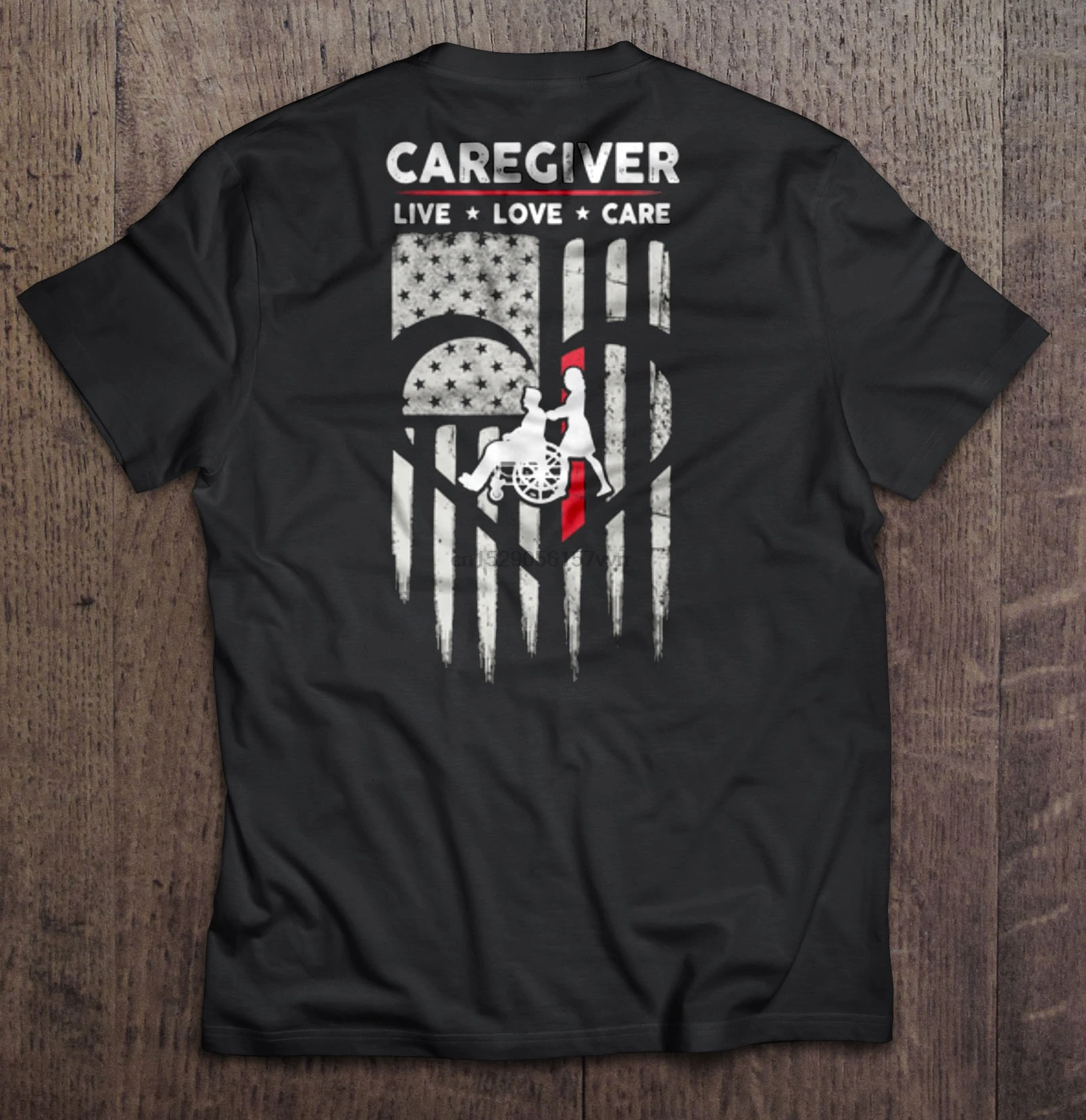 Men T Shirt American Caregiver Live Love Care Women t-shirt | Мужская одежда