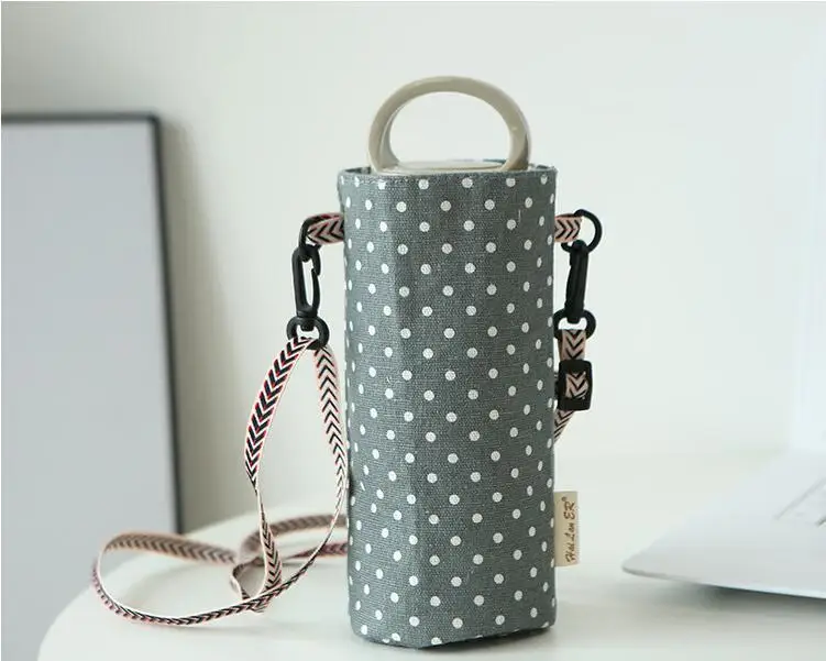 TECHOME модная сумка для хранения чашек хлопковая льняная Крышка Холщовая Сумка с