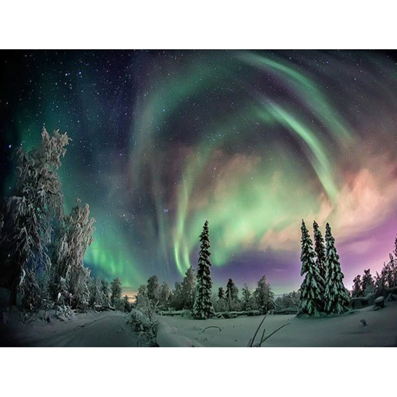 

5D Алмазная мозаика, живопись Аврора, алмазная живопись, вышивка крестиком, полная живопись, искусство, роспись, живопись