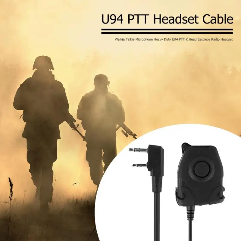 Переносная радиоаппаратура микрофон сверхмощный U94 PTT K головной радиоприемник