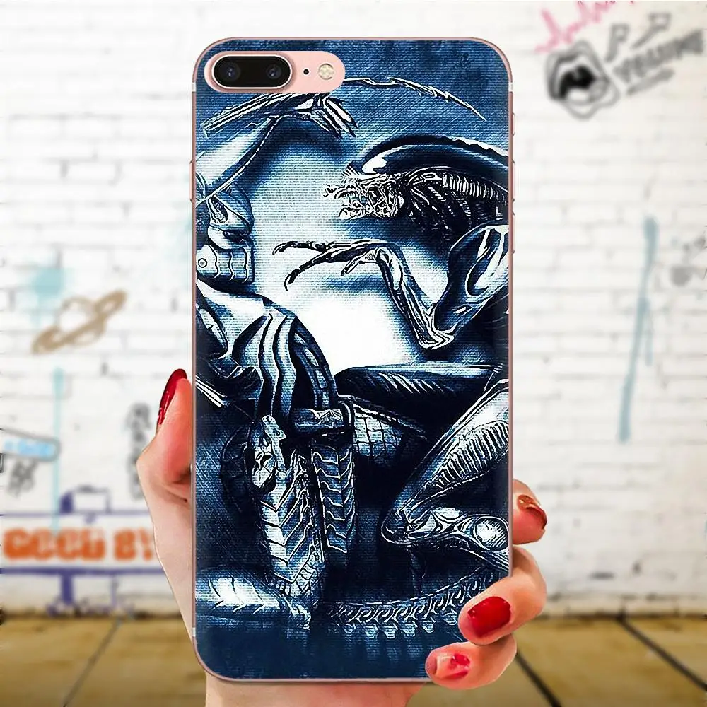 Чехол из мягкого силикона с чужой против Хищника для Xiao mi 3 4 4C 4i 5 5s 5X6 6X8 SE Pro Lite A1 Max x