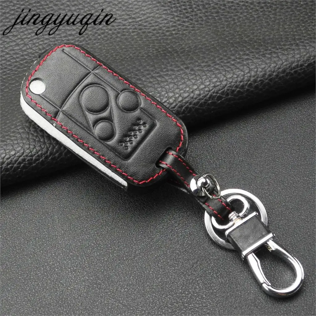 Jingyuqin 3 кнопки для Honda CRV Fit Accord Pilot Protector дистанционный Флип складной чехол ключей Fob