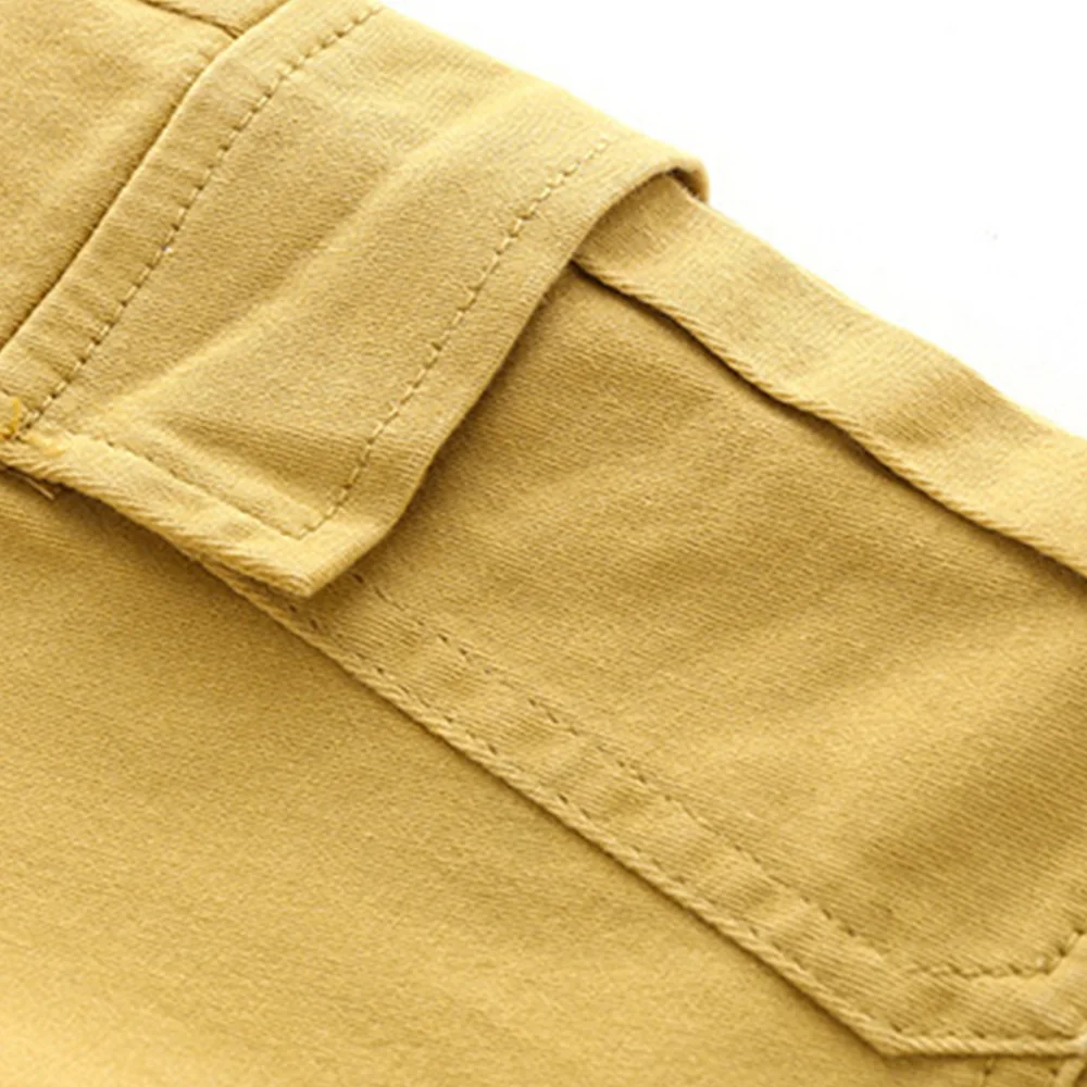 

Mudkingdom Kid Pants for Boys Casual Multi-Pocket Elastic Waist Solid Cargo Pant
