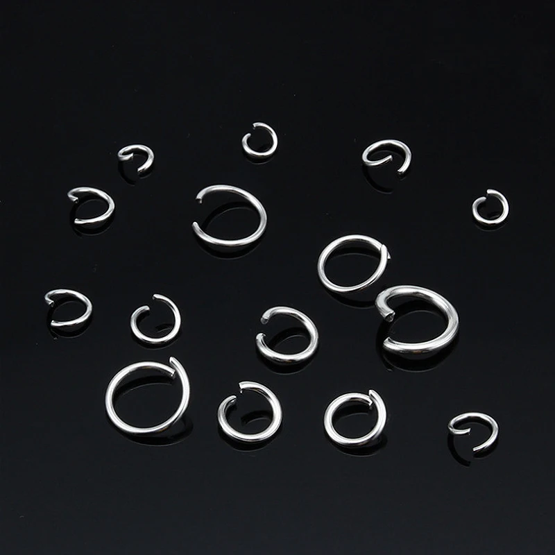 Semitree 100 шт. 4 мм проволока из нержавеющей стали 0 6 гальванические золотые колечки