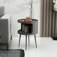 round small storage table iron coffee table bedroom nightstand bed side table living room sofa table