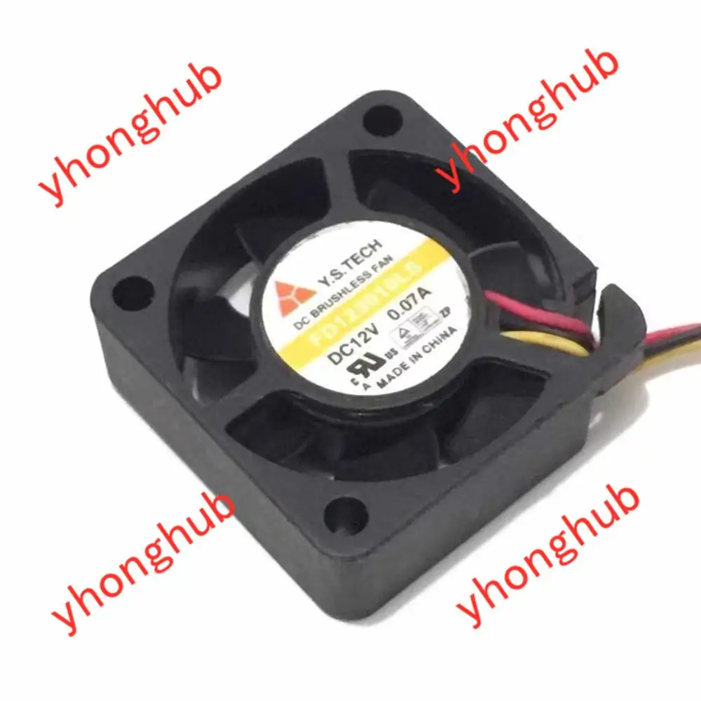Вентилятор охлаждения сервера Y.S.TECH FD123010LS DC 12 В 0.07A 3-Wire 30x30x10 мм