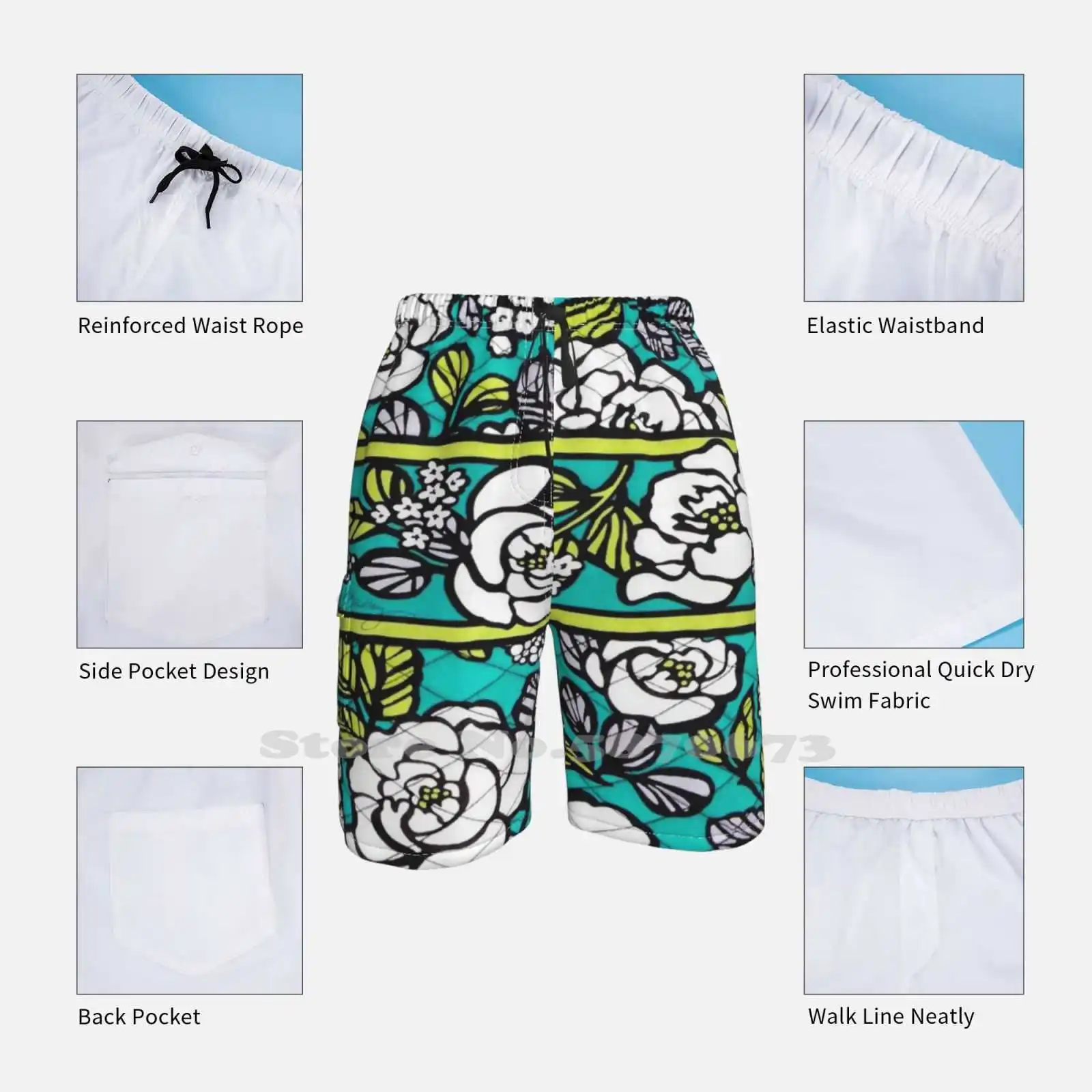 Дышащие индивидуальные праздничные пляжные шорты с красивым рисунком розовые