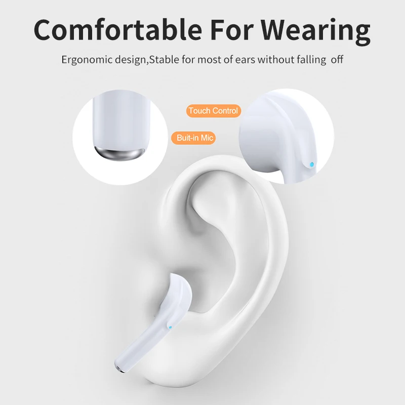 

Bluetooth 5.0 Earphones with Mic Wireless Headphones HiFi Sound Music Earphones For Iphones Huawei Samsung Xiaomi Sport Headset