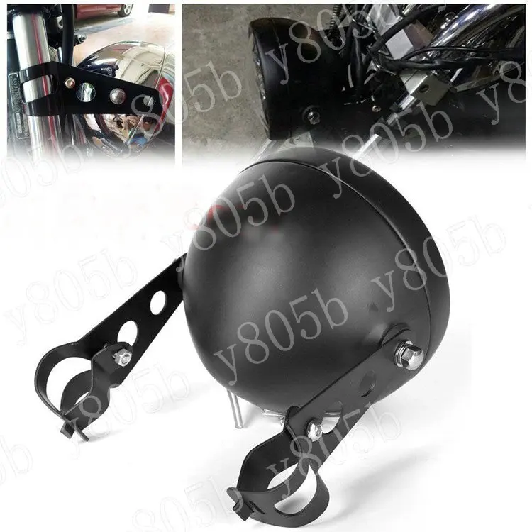 Универсальная металлическая светодиодная фара + крепление для Kawasaki Vulcan Classic VN 400