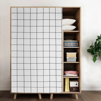 Изготовленная на заказ дверь занавес Cloakroom винный шкаф экранирующая занавеска с самоклеящимся липучкой 14 узоров - Цвет: like the picture